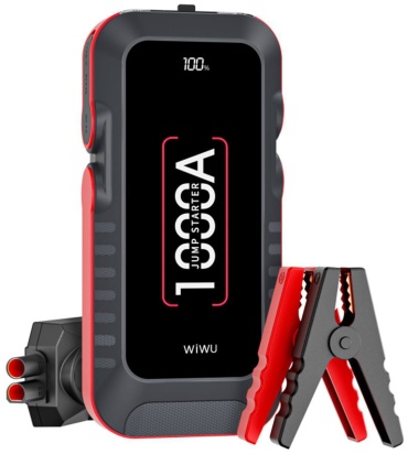 WIWU пуско-зарядное устройство WiWU Wi-JS001 LED Light Car Battery Emergency Booster Power Supply Powerbank 12V 37W 10000mAh