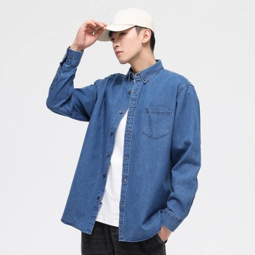 Рубашка джинсовая Jeans Town голубой