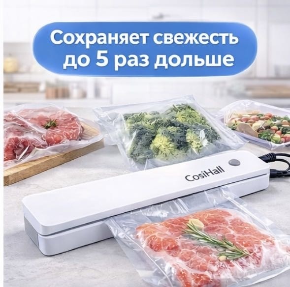 Вакуумный упаковщик ZK-002 белый