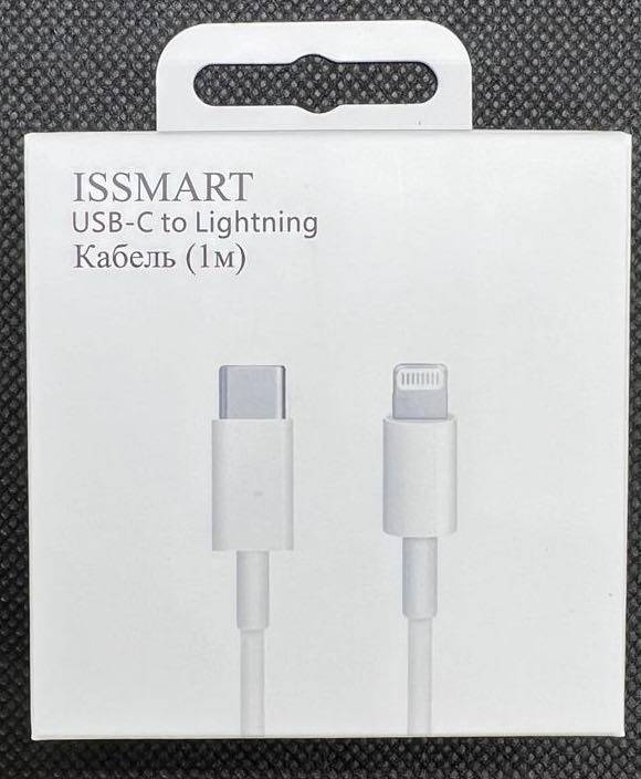Кабель USB TypeC (F), USB TypeC (M), 1 м, белый