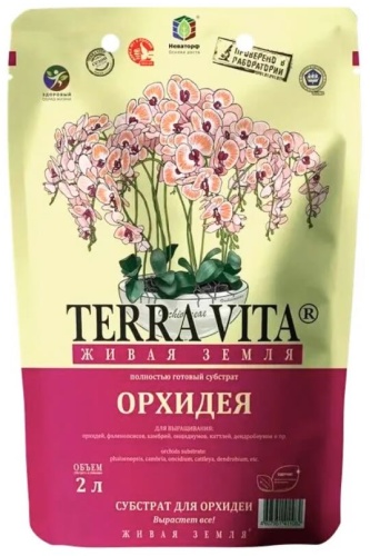 Грунт ЖИВАЯ ЗЕМЛЯ Орхидея 2 л