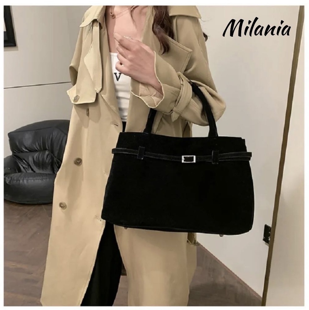 Сумка тоут Milania искусственная замша черный