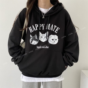 Толстовка AIZERIS HAPPY MATE черный