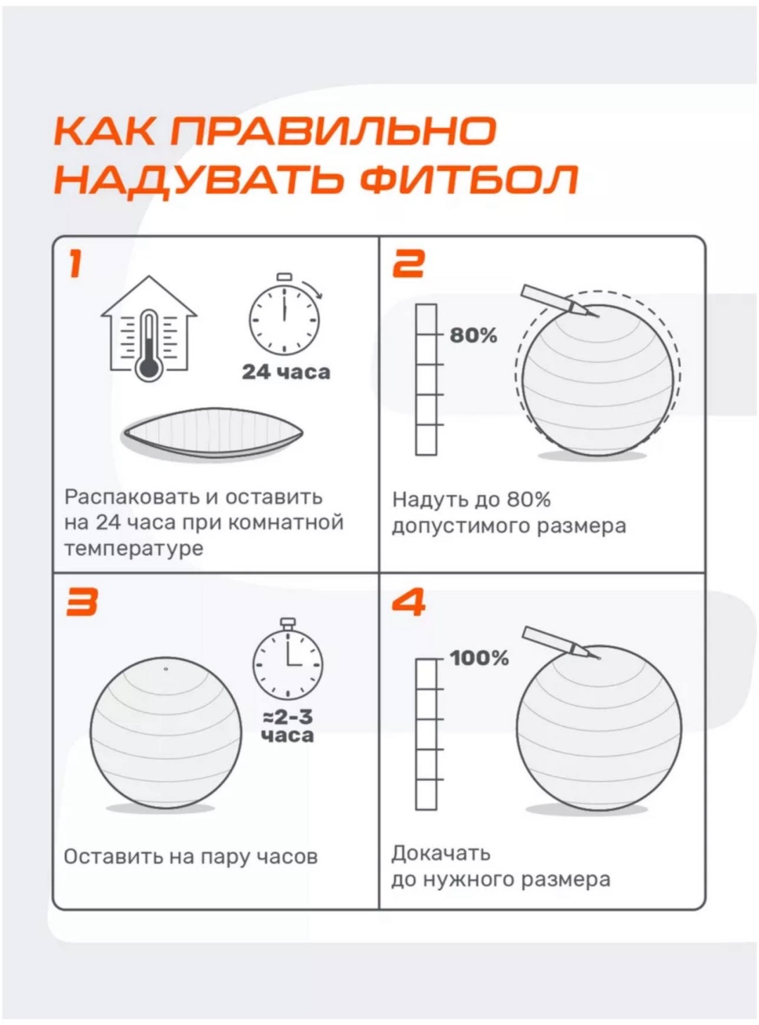 Фитбол ALLSet Фитбол 75 см серый