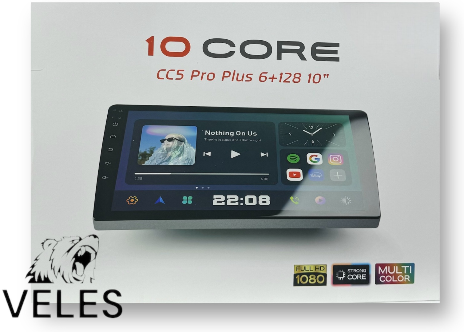 10 core 2 DIN универсальная