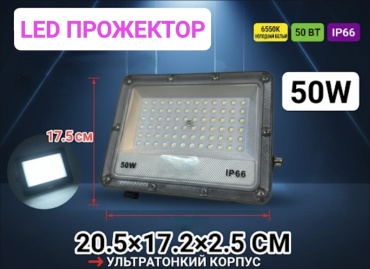 LOBRUN N-LB50W-IP66-6500K-T серый