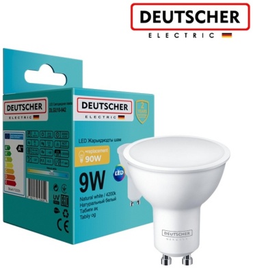 Deutscher 9W GU10, светодиодная, дневной белый