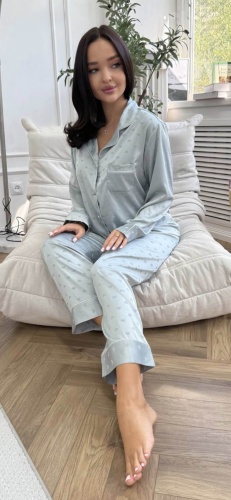 Пижама Luna Luxe мятный
