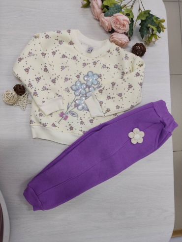 Комплект STAR KIDS айвори, сиреневый