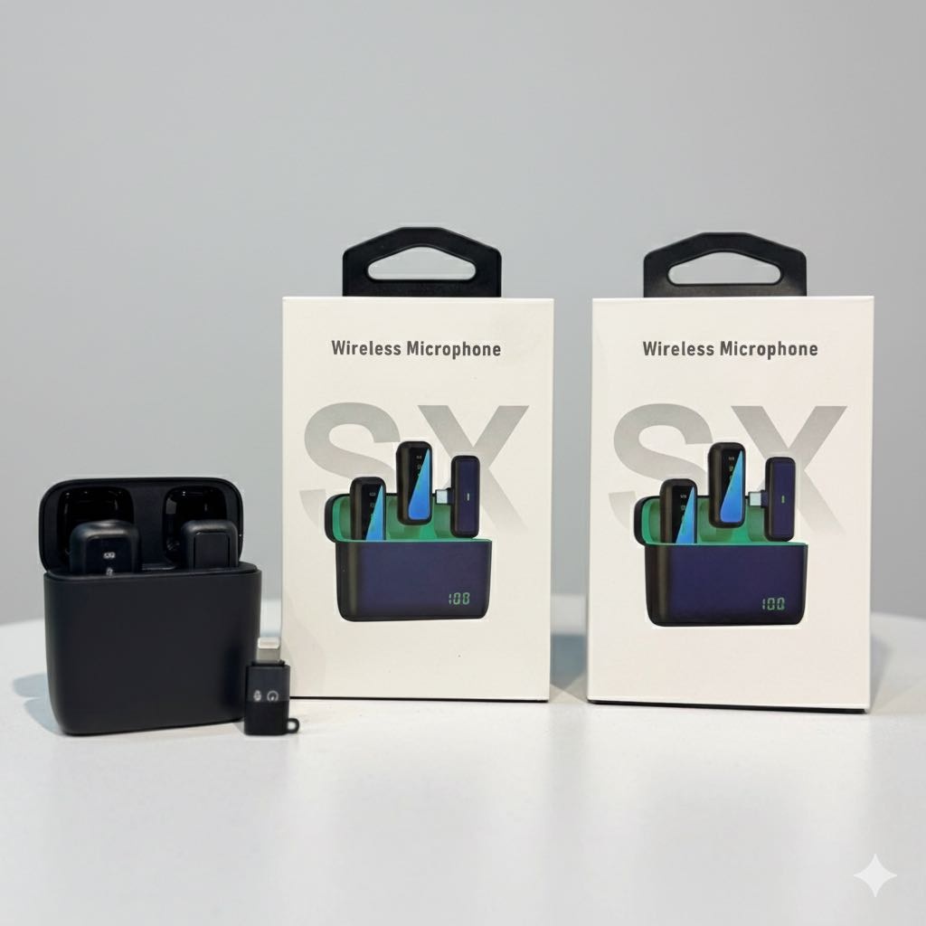 Микрофон SX5 Wireless Lavalier Microphone черный