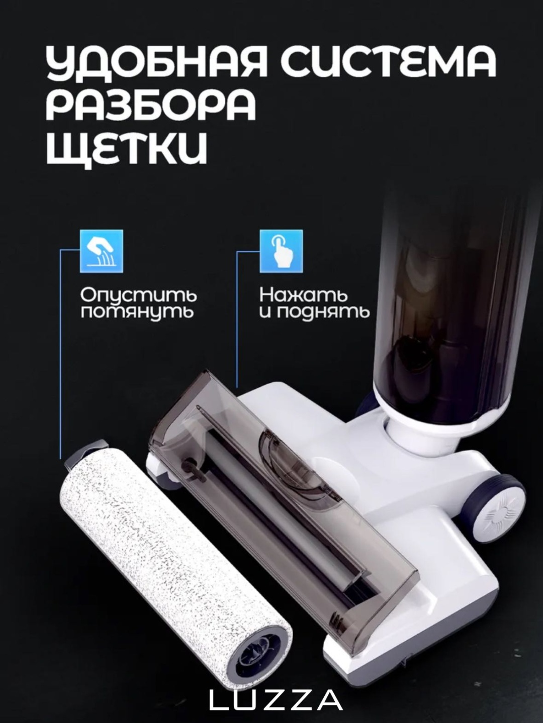 Пылесос LUZZA LZ-111 белый
