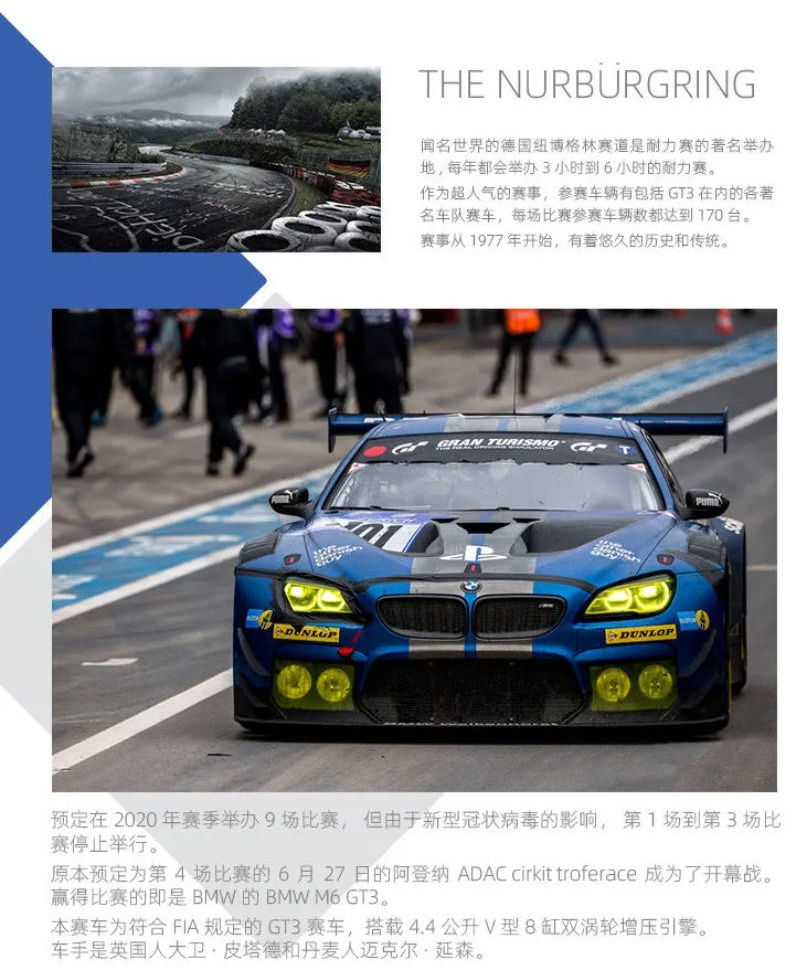 Модель BMW M6 GT3
