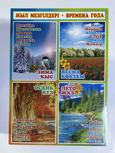 Плакат Дикие животные, A2, бумага