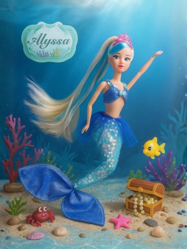 Кукла-русалка Кукла-русалка Alyssa с аксессуарами 30 см