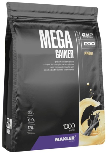 Протеин Maxler MEGA GAINER ваниль 1000 г