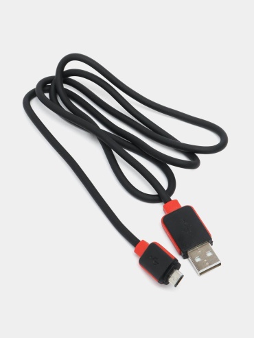 Кабель Union USB 2.0 (M), micro-USB 2.0 (F), 1 м, черный
