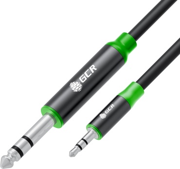 Кабель GCR 6.35 mm jack - 3.5 mm jack 1.5 м