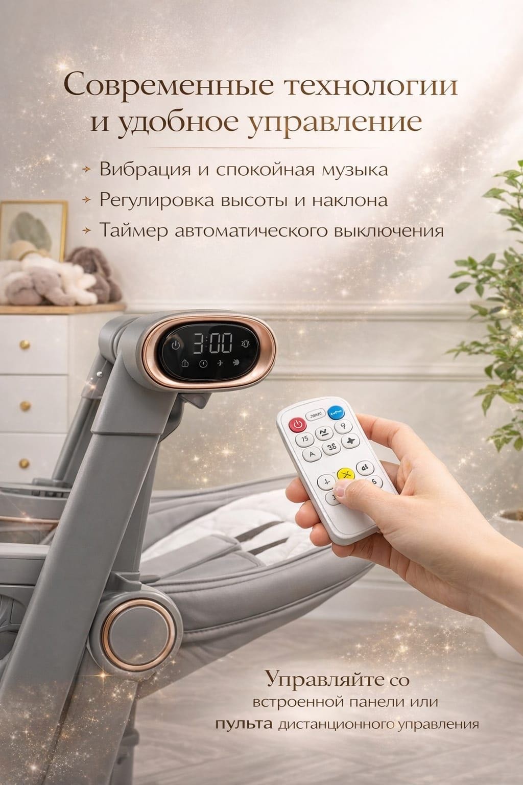 Стульчик-шезлонг PEGAS KIDI-C910 серый