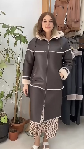 Дубленка Frank Collection коричневый