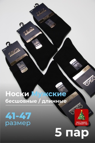 Носки Bitex 5 пар черный 41-47