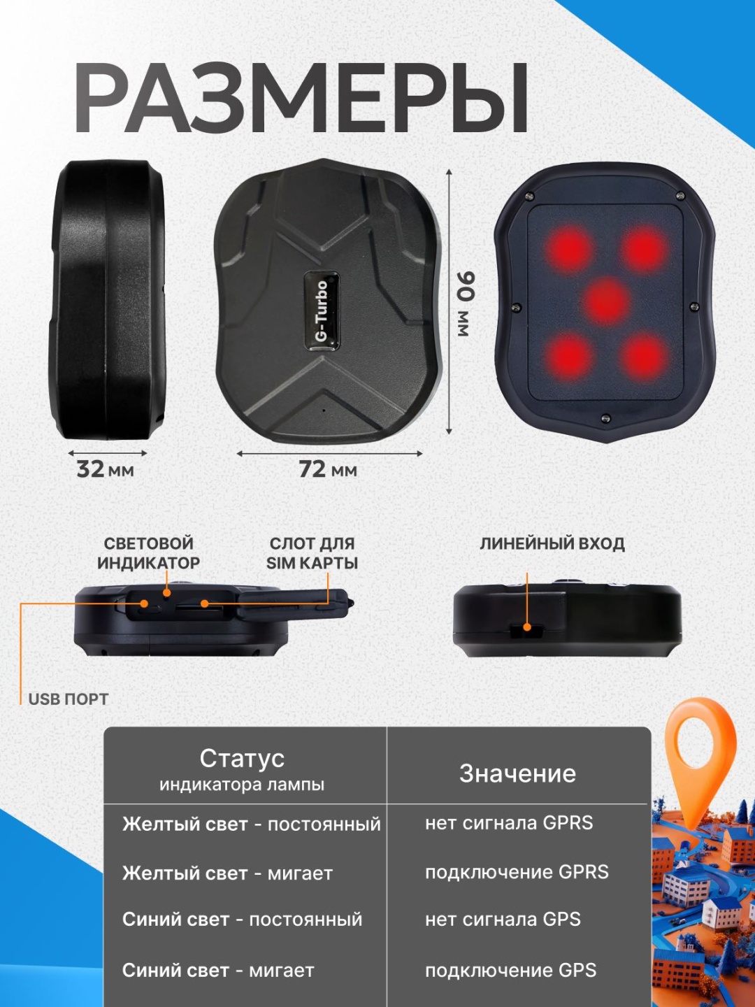 G-Turbo TK905B-4G GPS