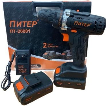 Питер дрель-шуруповерт ПТ-20001 20 В