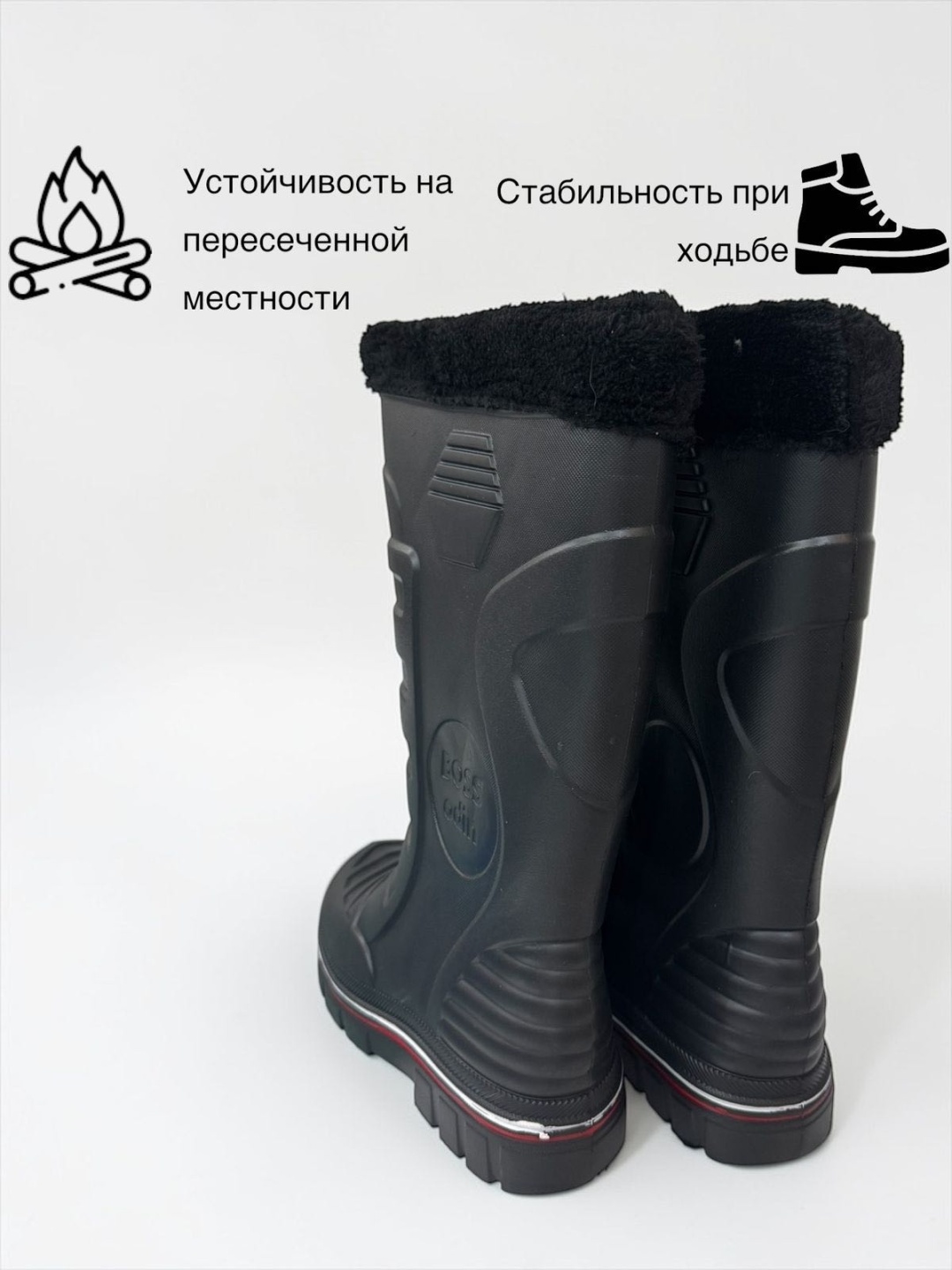 Резиновые сапоги синий
