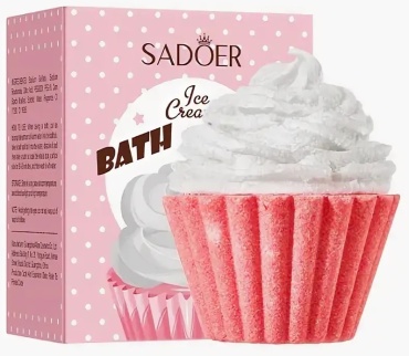 SADOER Ice shower salt ball (white and red) - соляной шарик для ледяного душа бомбочка 100 г