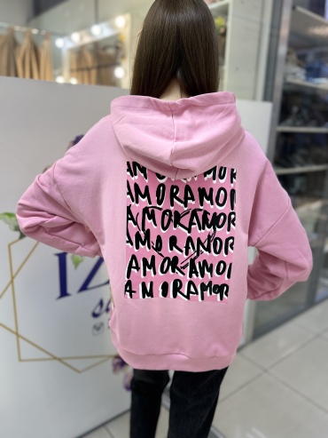 Худи Amor розовый