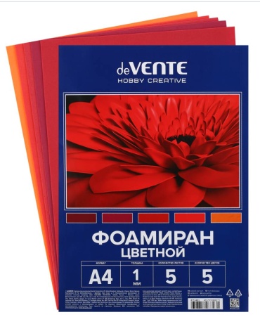 Фоамиран deVENTE 8112403 оттенки красного
