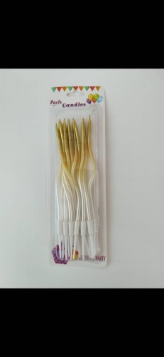 Свеча Party candles спираль, 12 шт