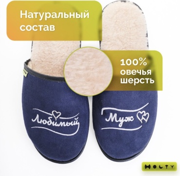 Тапочки Holty синий