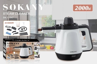 Пароочиститель SOKANY SK-11047 белый, черный