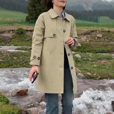 Плащ Fashion Classic бежевый