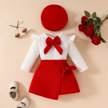 Комплект Baby Show белый, красный