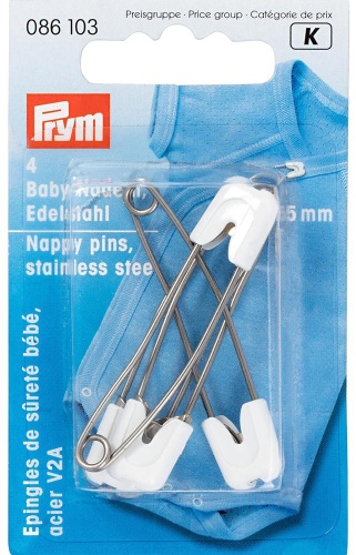 Булавки Prym 086103, 4 шт, серебряный