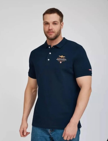 Поло AERONAUTICA MILITARE темно-синий