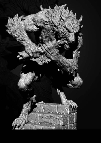 Фигурка 3D принт, Werewolf, TD-6057, 75mm