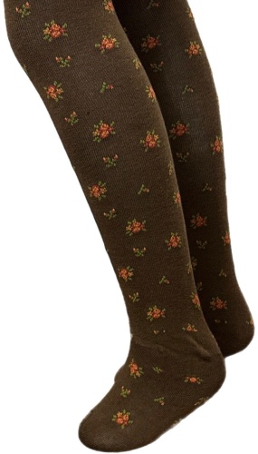 Колготки классические коричневый, мультиколор