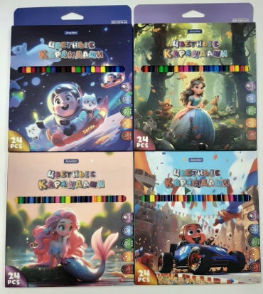 Карандаши цветные JooDoo 24шт