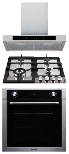 Духовой шкаф Hofmann OBS6103SG.3/HF черный, серебристый