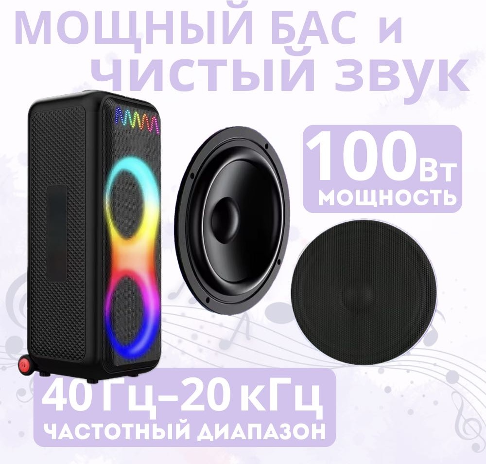 Портативная колонка NURAN 10212 черный