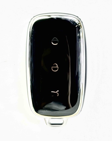 Чехол 16680677_681956144 чехол для ключа Geely EX5, 2025 черный, серебристый