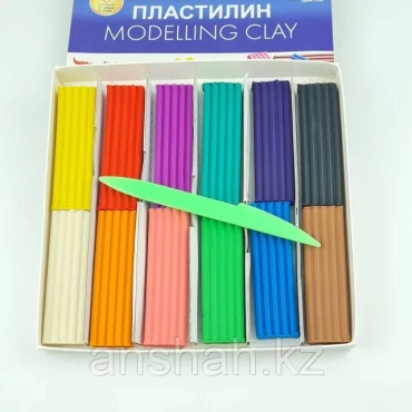 Пластилин луч 12цветов классика