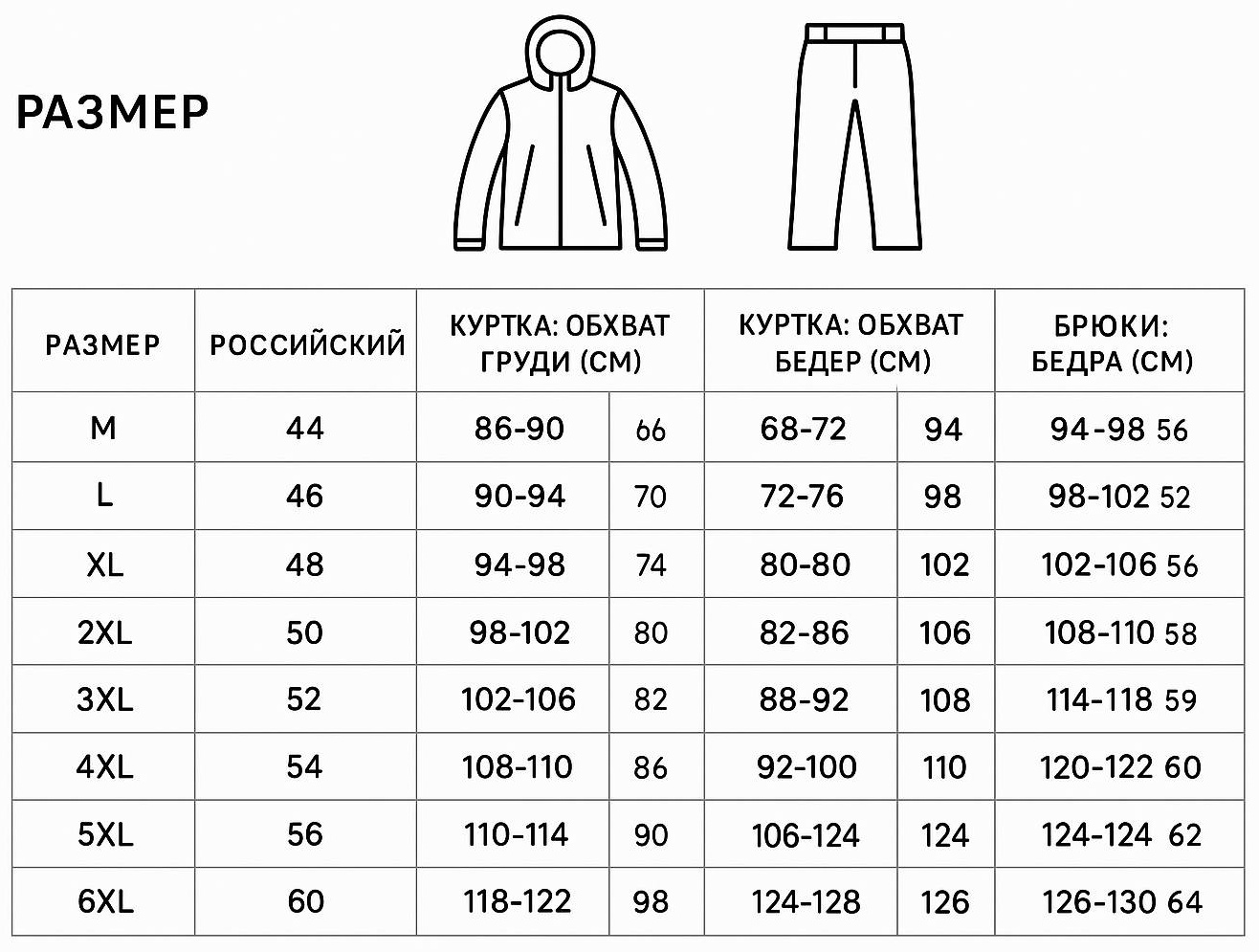 Костюм Armor 820 белый 56