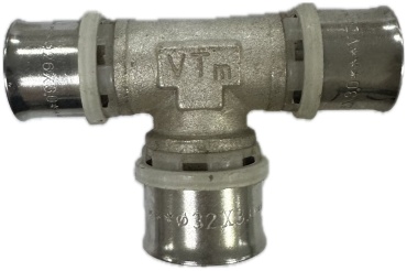 VALTEC тройник, соединение пресс 26 , латунь