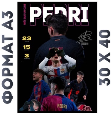 Картина pedri 40x30 см