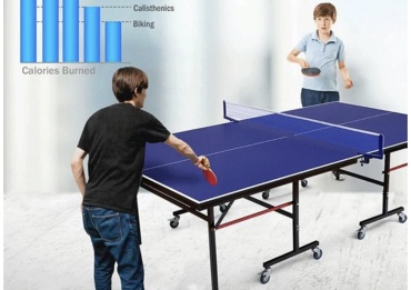 Kerimsport Стол теннисный складной синий