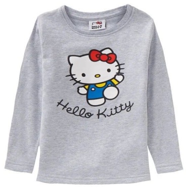 Свитшот Hello Kitty серебристый