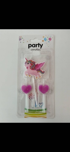 Свеча Party candles фигурная, 3 шт